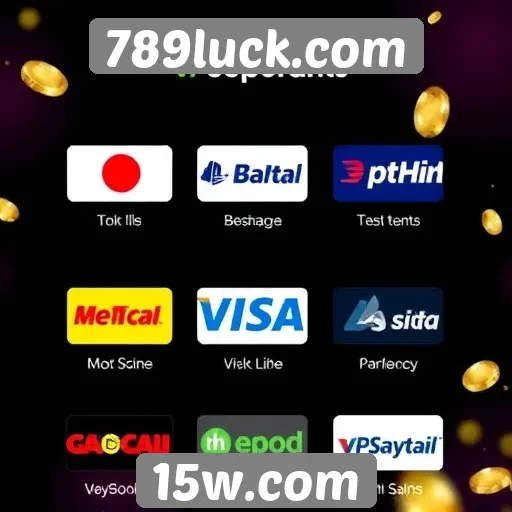 Métodos de pagamento disponíveis em 789luck.com